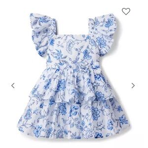Janie and Jack Blue Floral Kids Dress